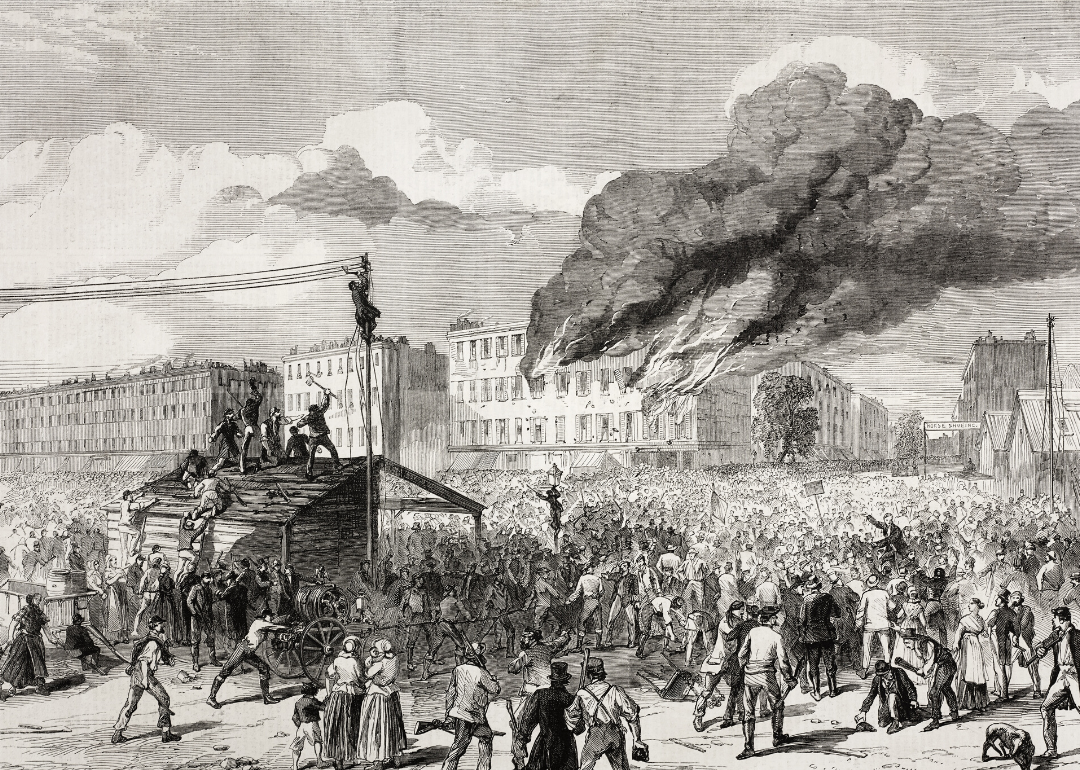 1863: New York City draft riots